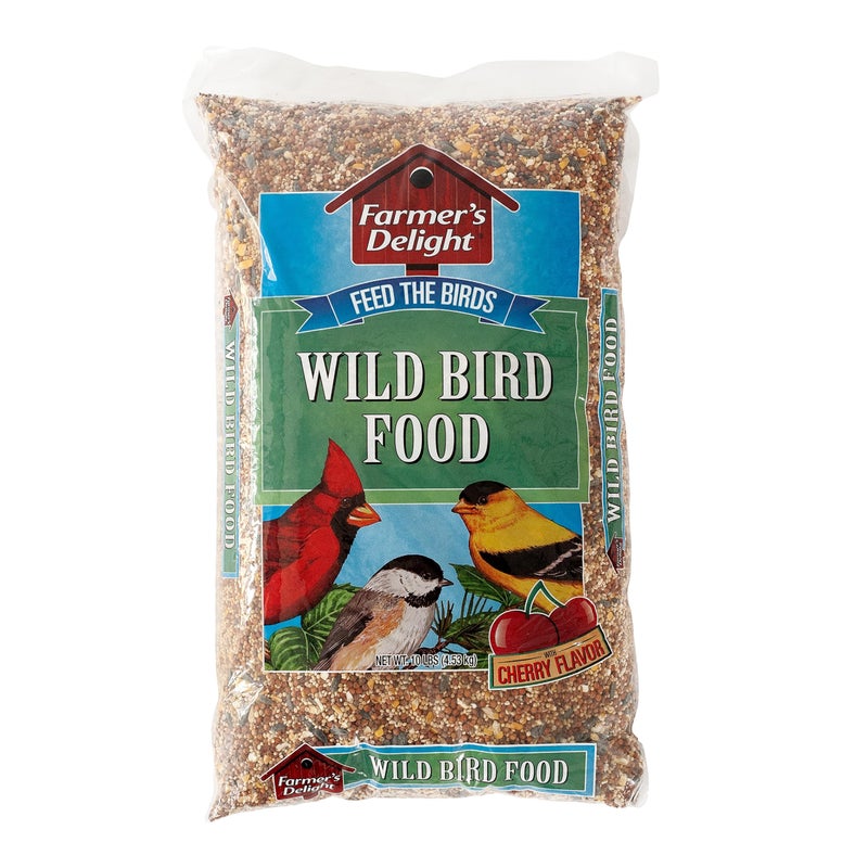 Wagner's 53002 Farmer's Delight Wild Bird Food with Cherry Flavor, 10-Pound Bag - Image 1